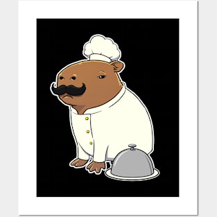 Capybara Chef Posters and Art